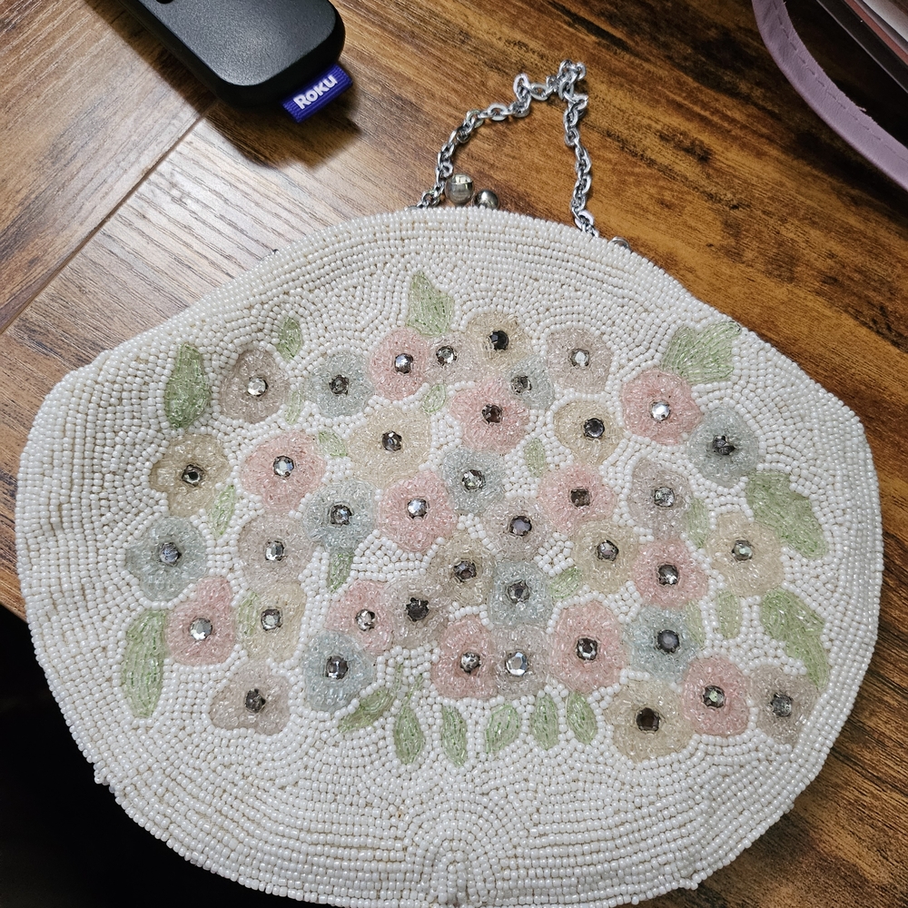 Vintage Glass Bead, Evening Bag